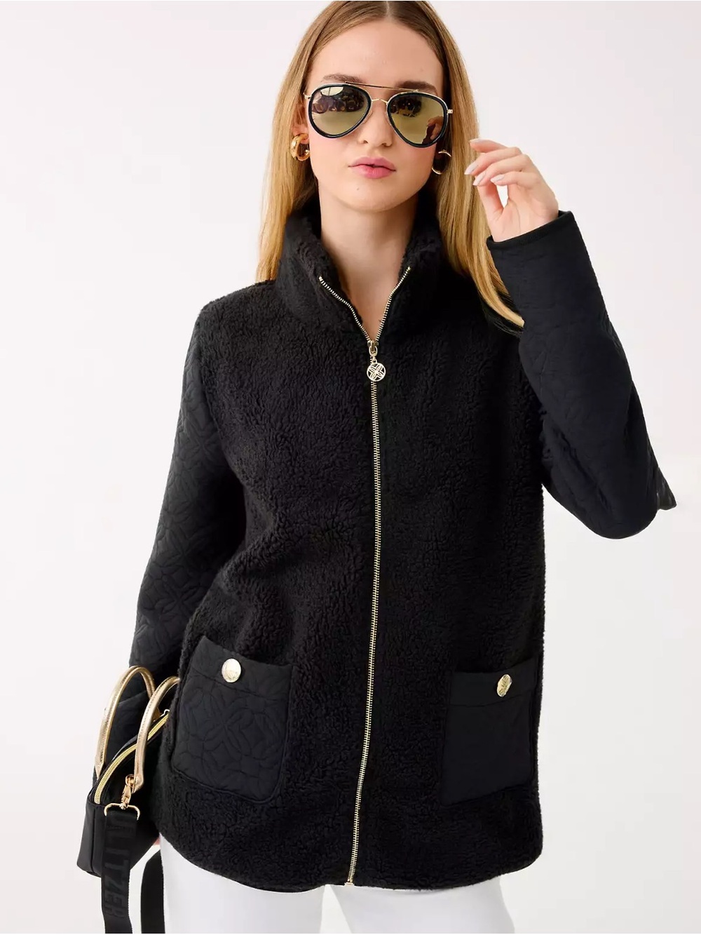 Lilly Pulitzer Helaina Sherpa Jacket, Size L, NWT